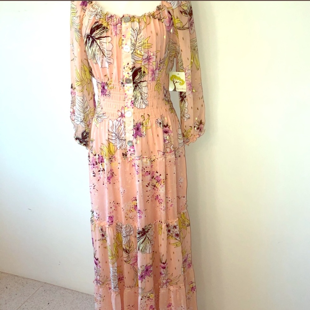 Brand New Floral long sleeve maxi dress
